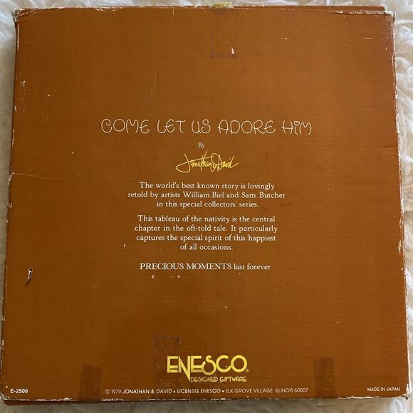 Come let us adore him precious moments plate - Picture 2 of 6